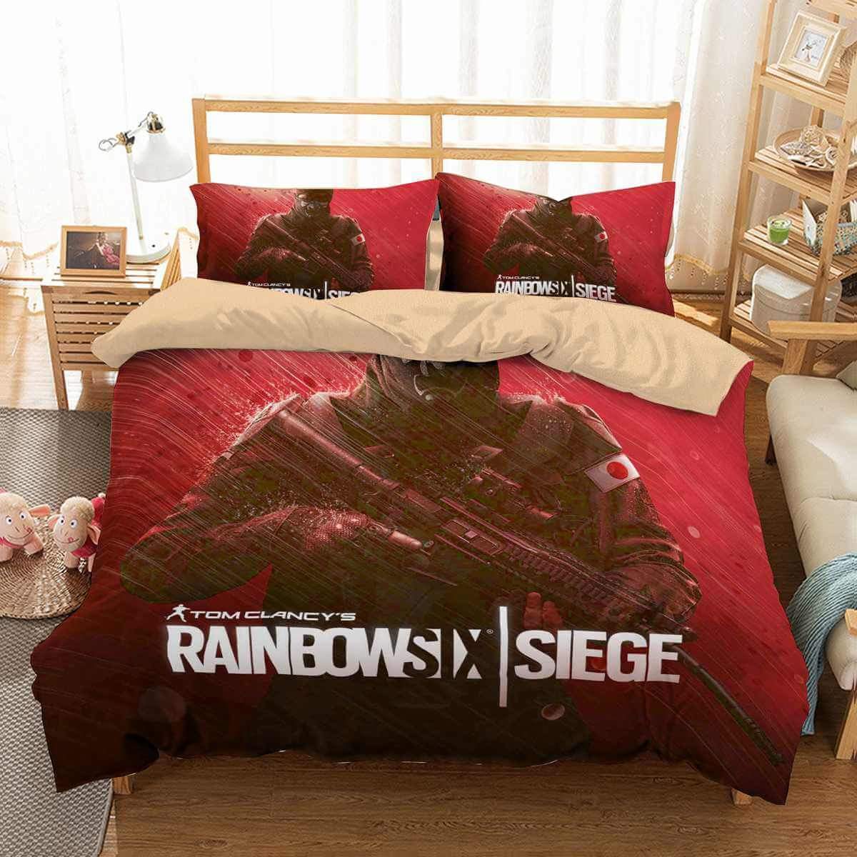 3D Customize Tom Clancy’S Rainbow Six Customized Duvet Cover Bedding Set