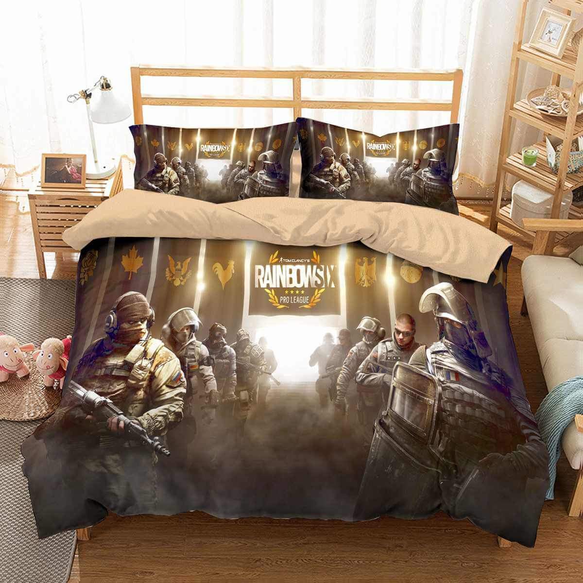 3D Customize Tom Clancy’S Rainbow Six Siege Customized Duvet Cover Bedding Set