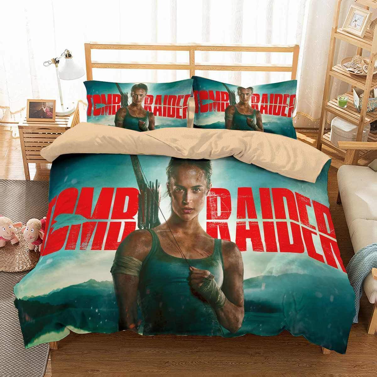 3D Customize Tomb Raider Customized Duvet Cover Bedding Set
