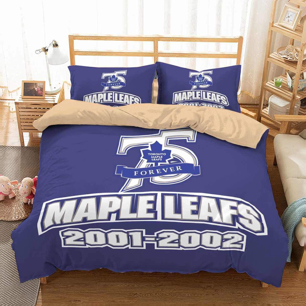 3D Customize Toronto Maple Leafs Customized Duvet Cover Bedding Set