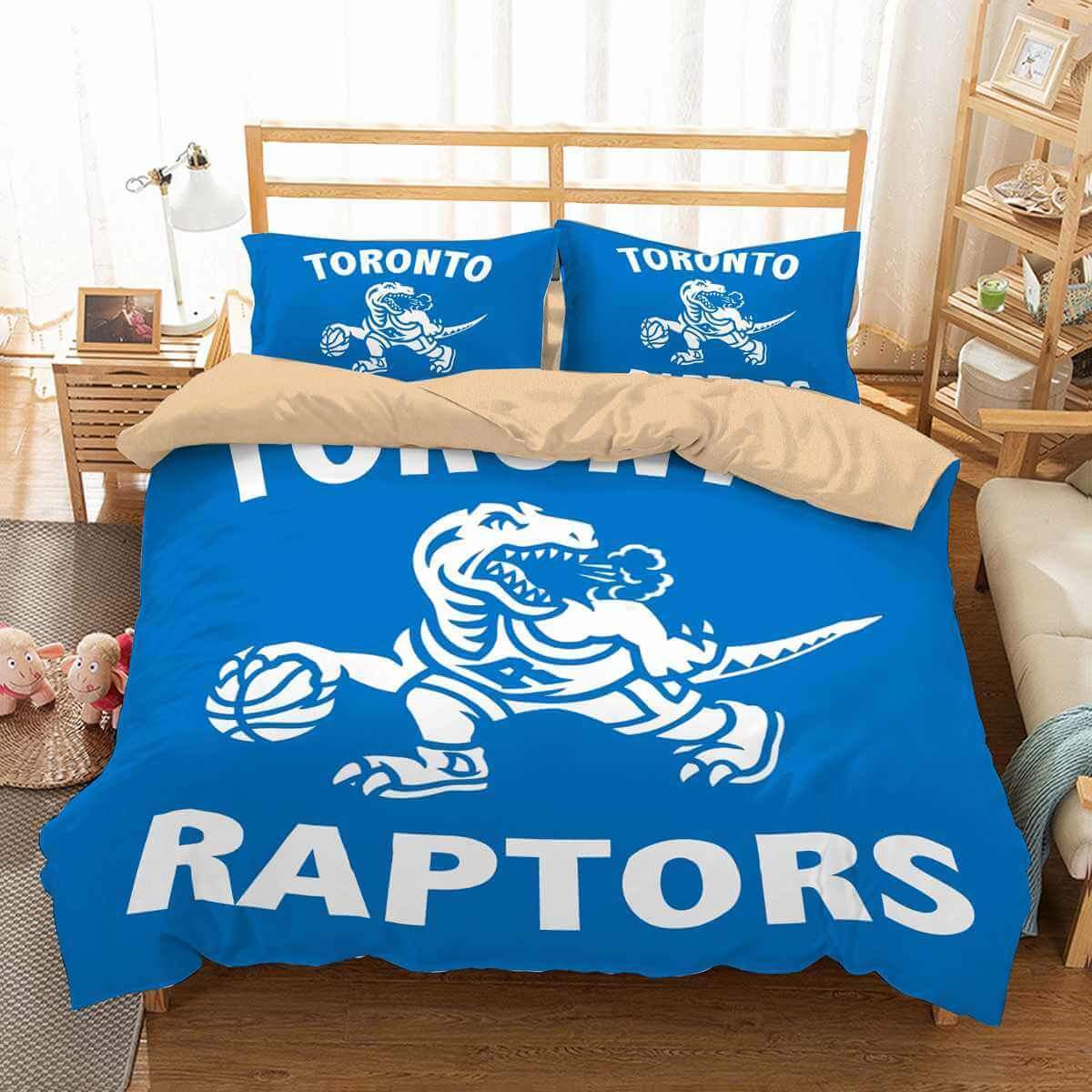 3D Customize Toronto Raptors Customized Duvet Cover Bedding Set