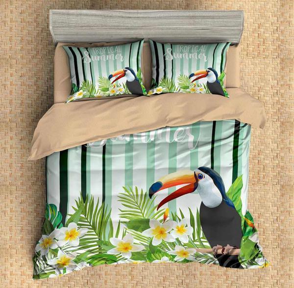 3D Customize Toucan 3D Customized Duvet Cover Bedding Set