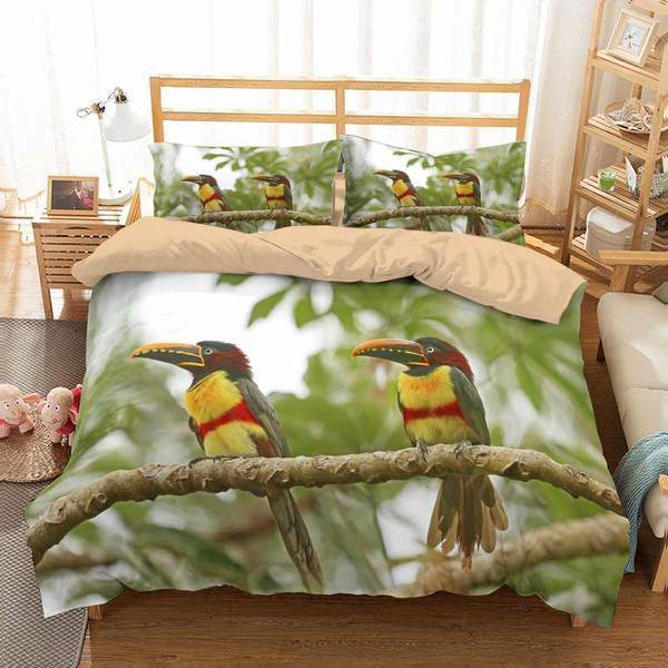3D Customize Toucan 3D Customized Duvet Cover Bedding Set