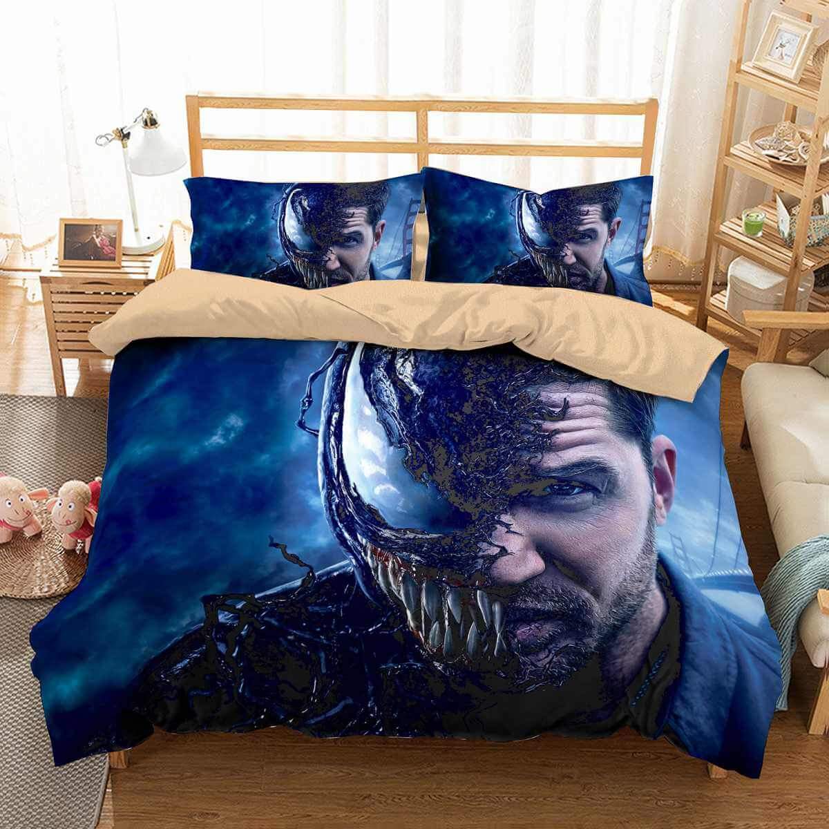 3D Customize Venom Customized Duvet Cover Bedding Set