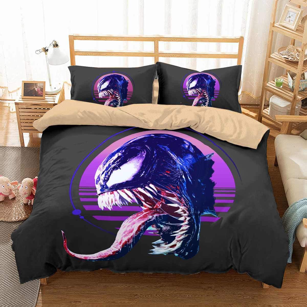 3D Customize Venom Customized Duvet Cover Bedding Set