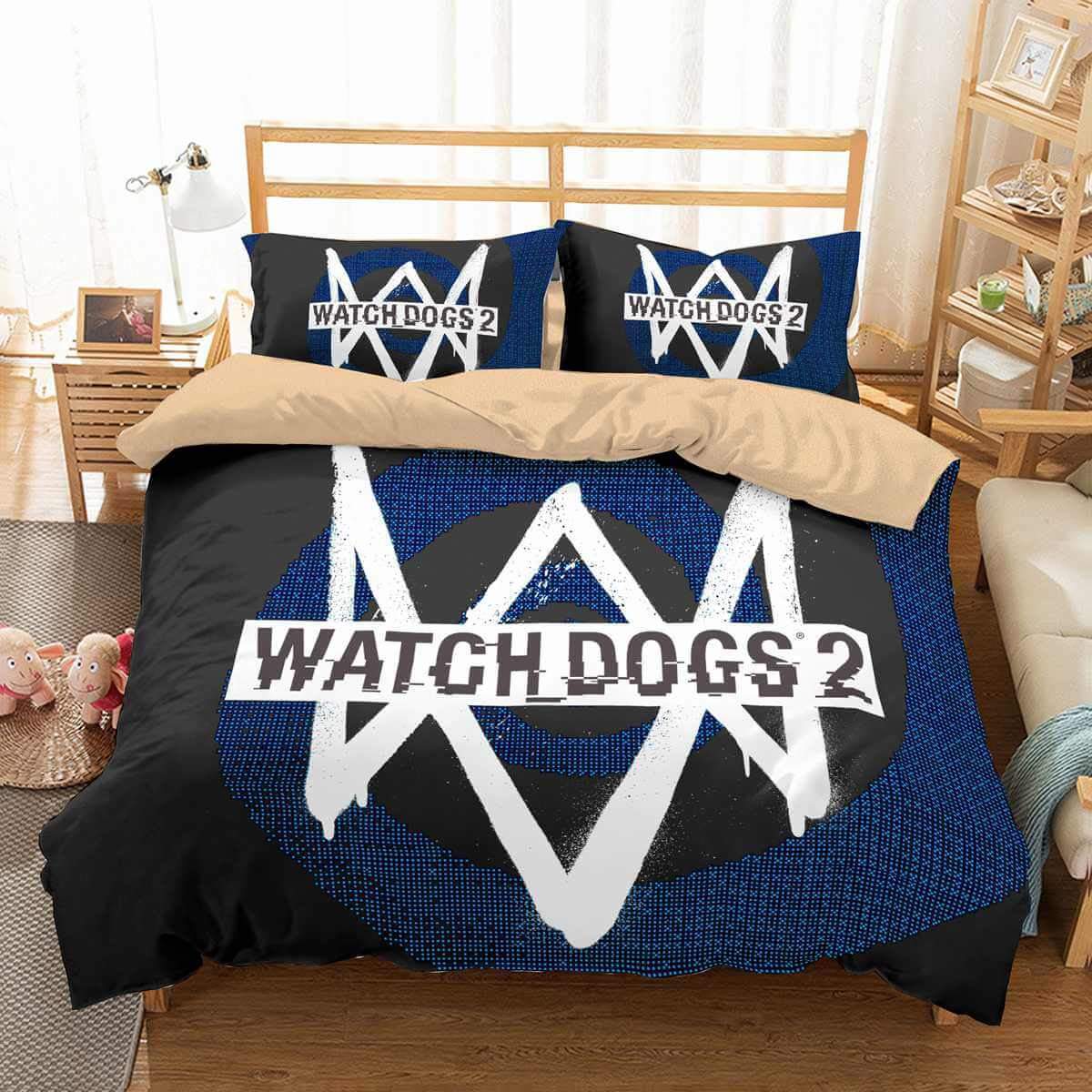 3D Customize Watch Dogs Customized Duvet Cover Bedding Set