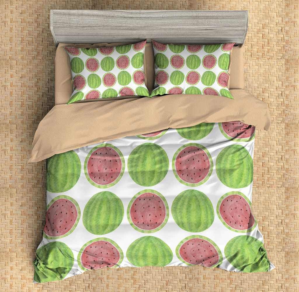 3D Customize Watermelon Customized Duvet Cover Bedding Set