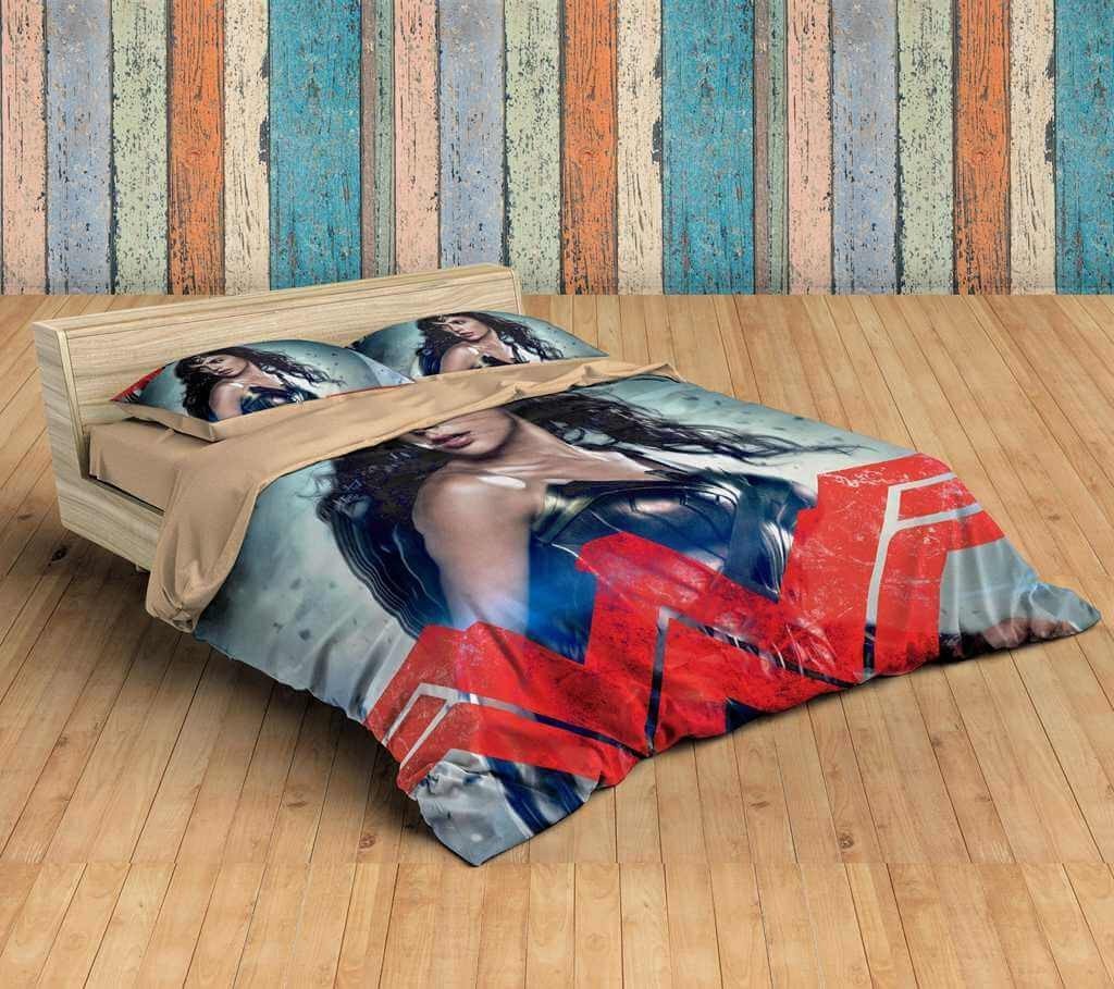 3D Customize Wonder Woman Customized Duvet Cover Bedding Set