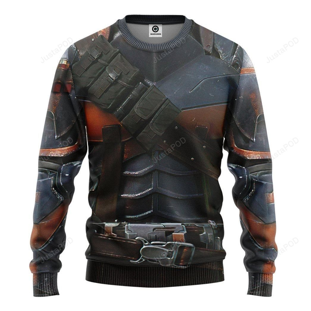 3D DC Deathstroke Suit Sweater Christmas
