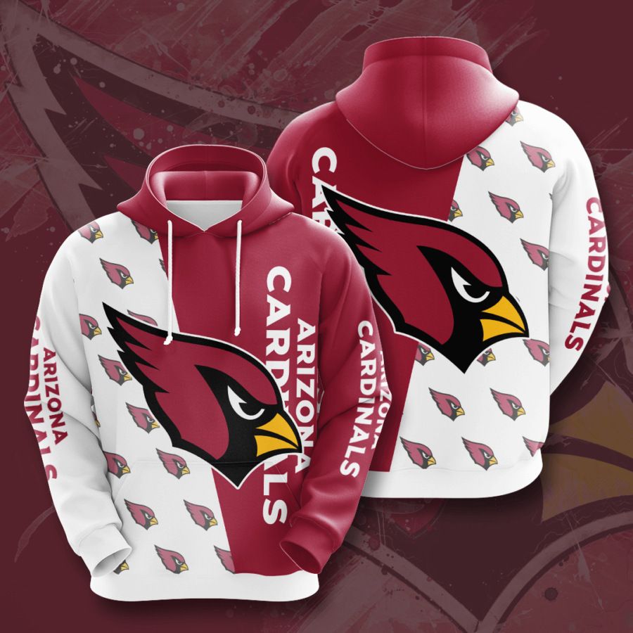 3D DIGITAL PRINT SPORTS PULLOVER HOODIES ARIZONA CARDINALS