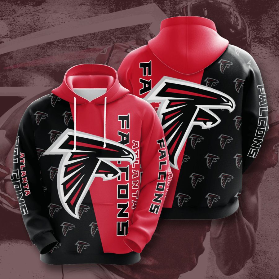3D DIGITAL PRINT SPORTS PULLOVER HOODIES ATLANTA FALCONS