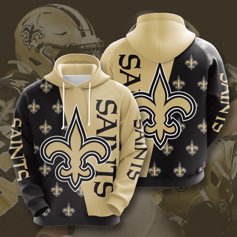 3D DIGITAL PRINT SPORTS PULLOVER HOODIES NEW ORLEANS SAINTS