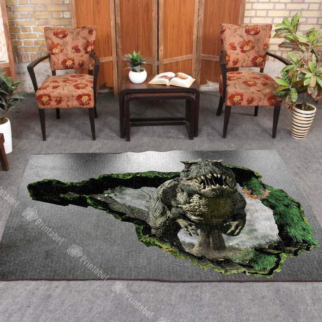 3d Dino Limited Edition Rectangle Rug