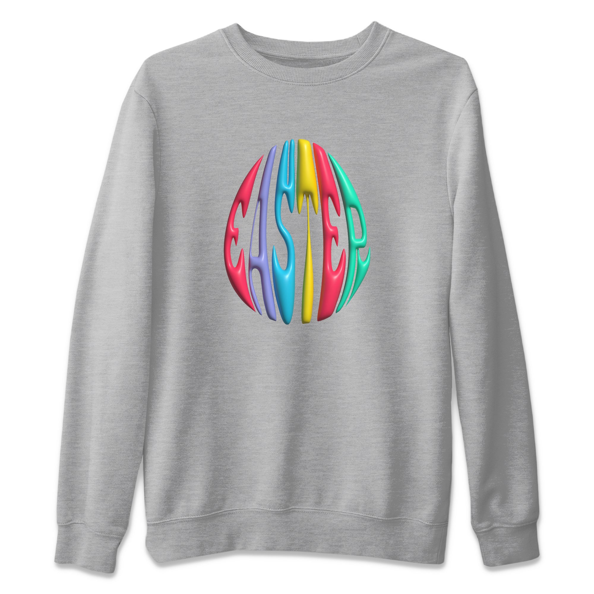 3D Easter Typo Unisex Sweater – Dunk Easter Candy, Sneakers Matching Sweater