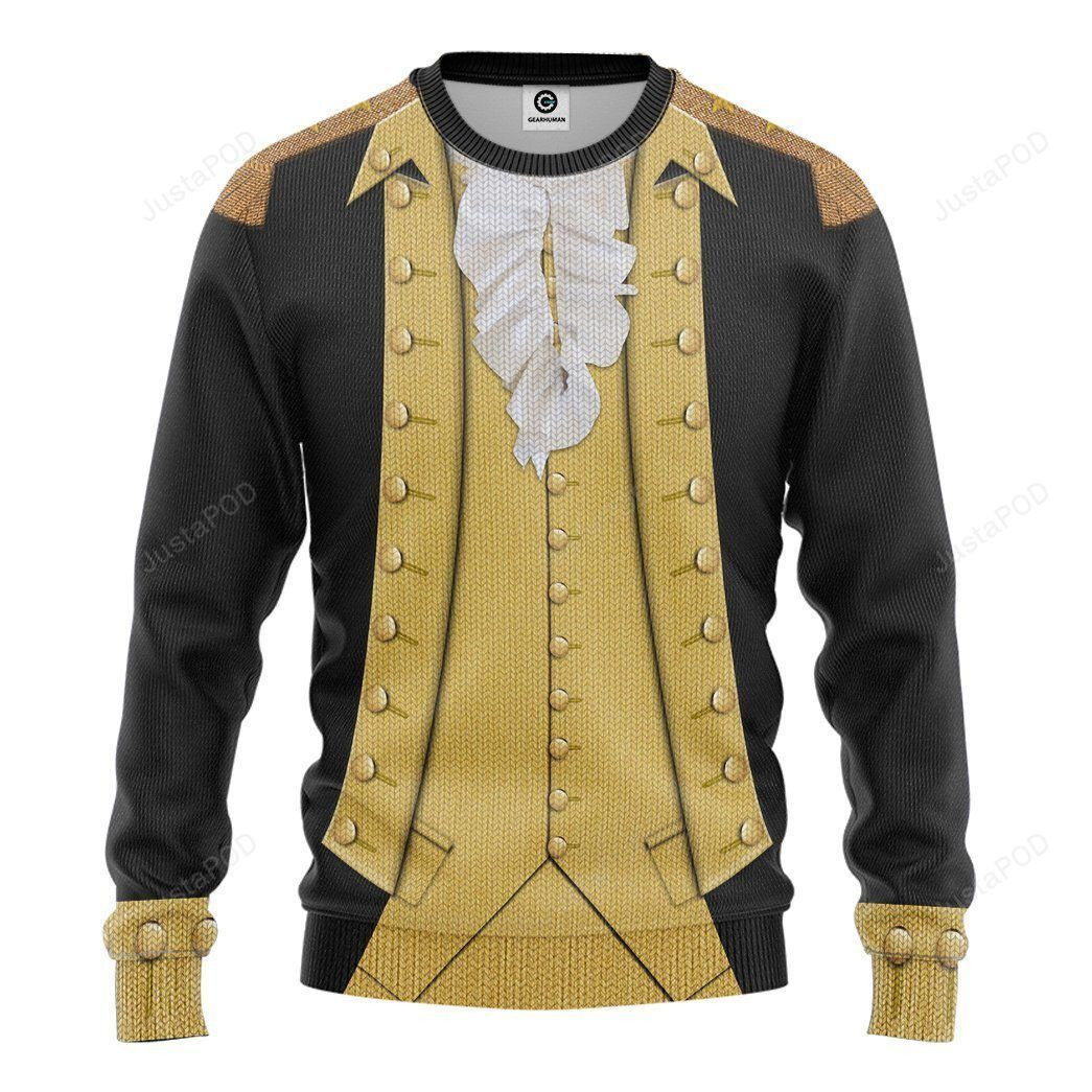 3D George Washington Christmas Sweater