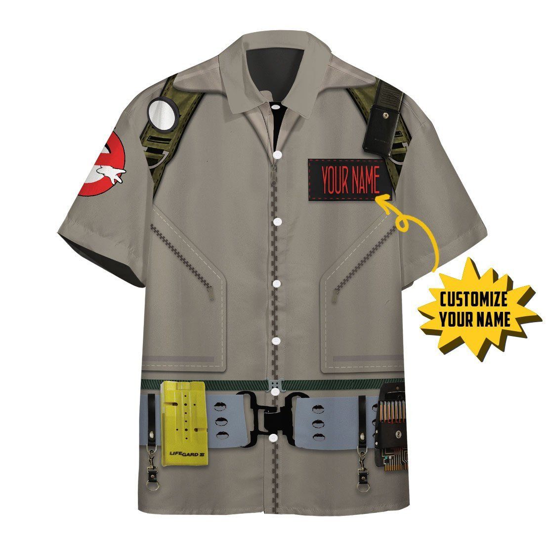 3D Ghostbusters 1984 Custom Name Hawaii Shirt