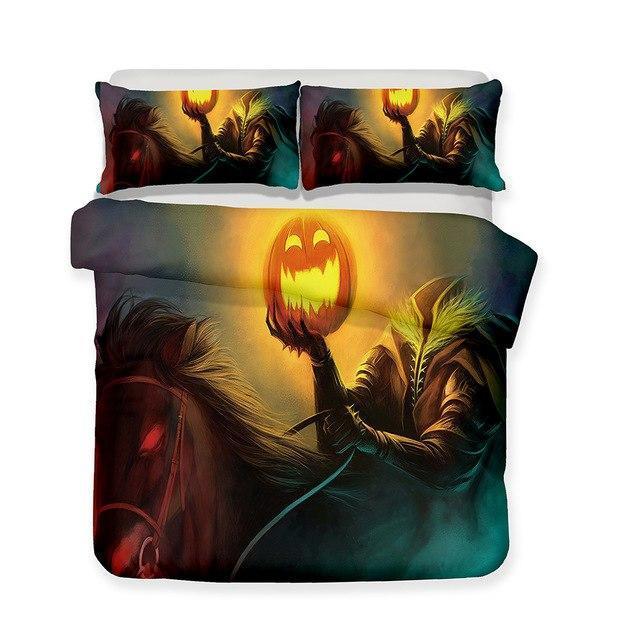 3D Halloween Horror Pumpkin 3D Customized Duvet Cover Bedding Set