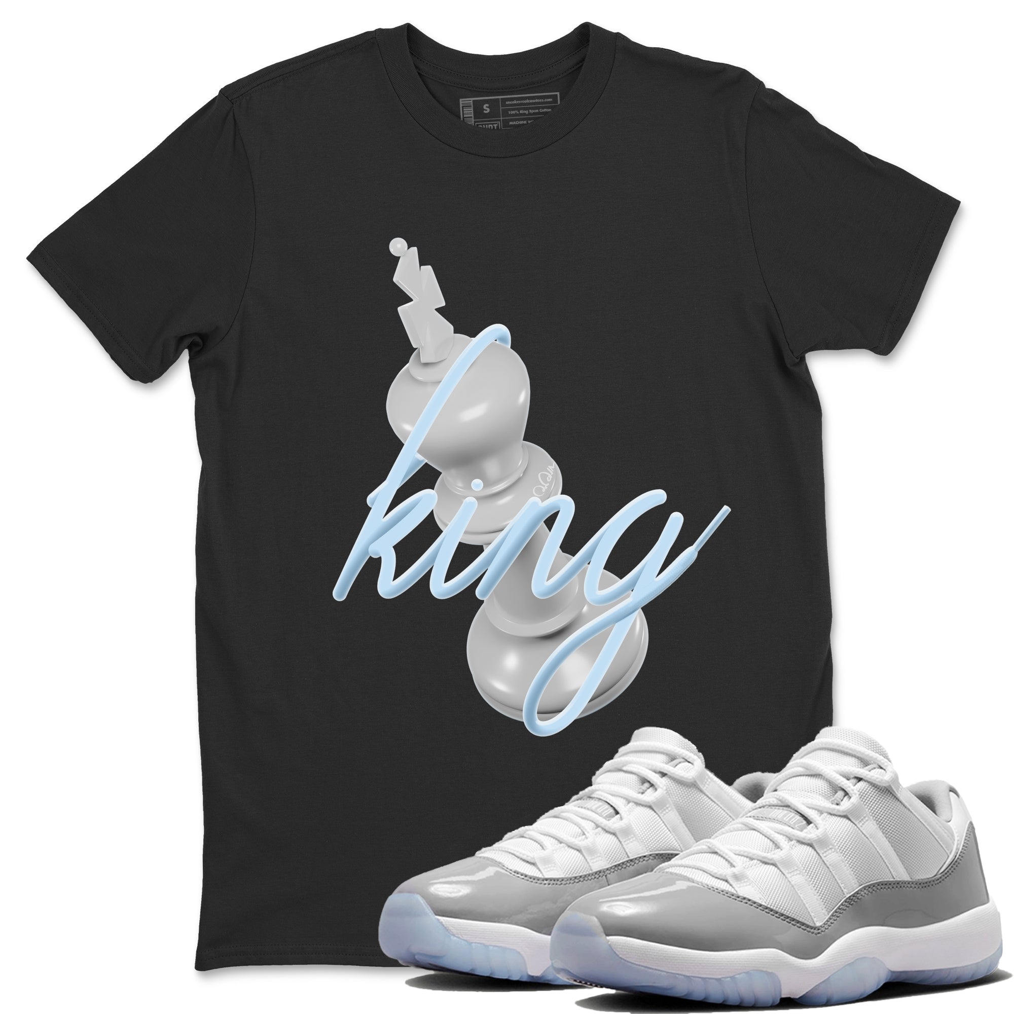3D King Unisex Tshirt – Air Jordan 11 White Cement