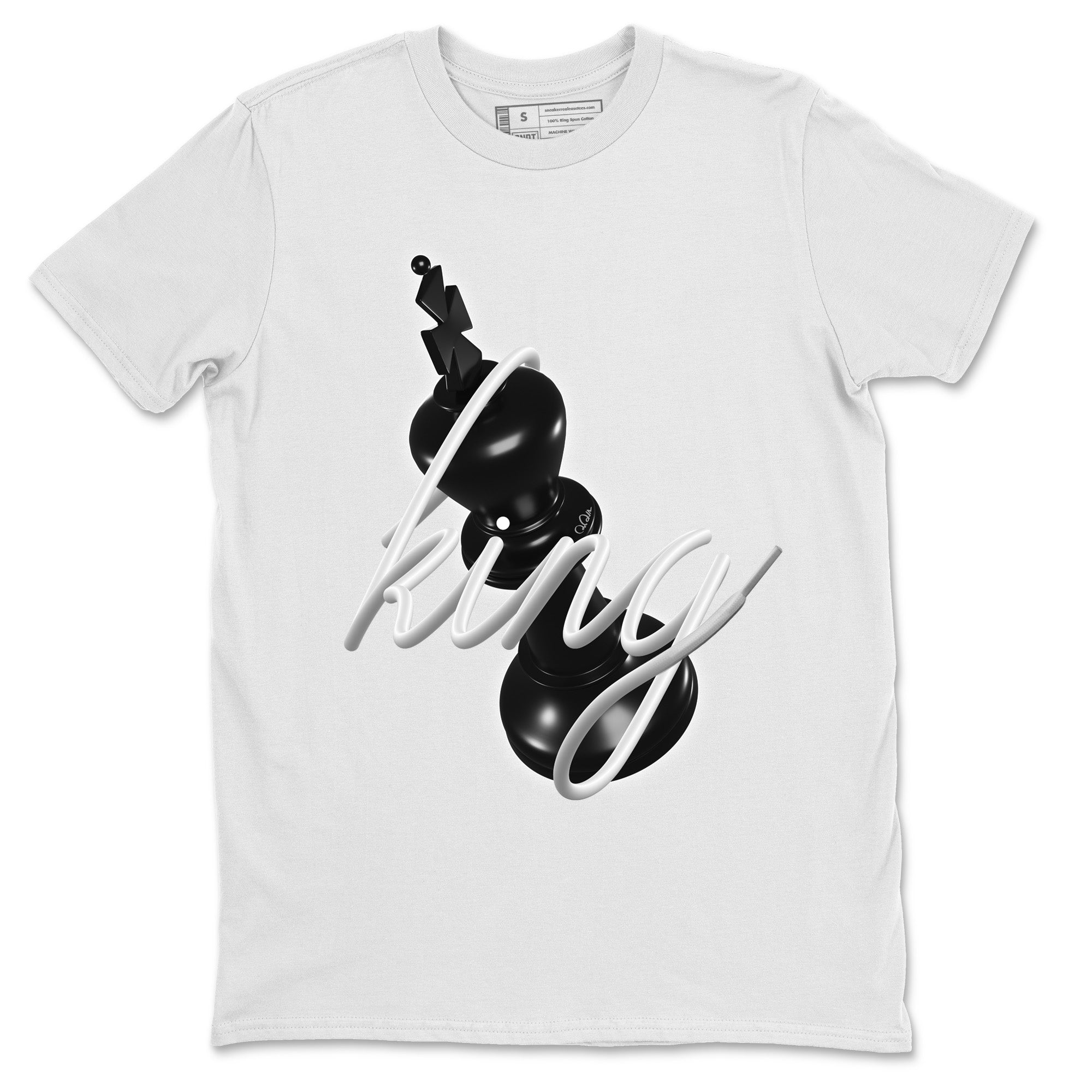3D King Unisex Tshirt – Air Jordan 1 Black White