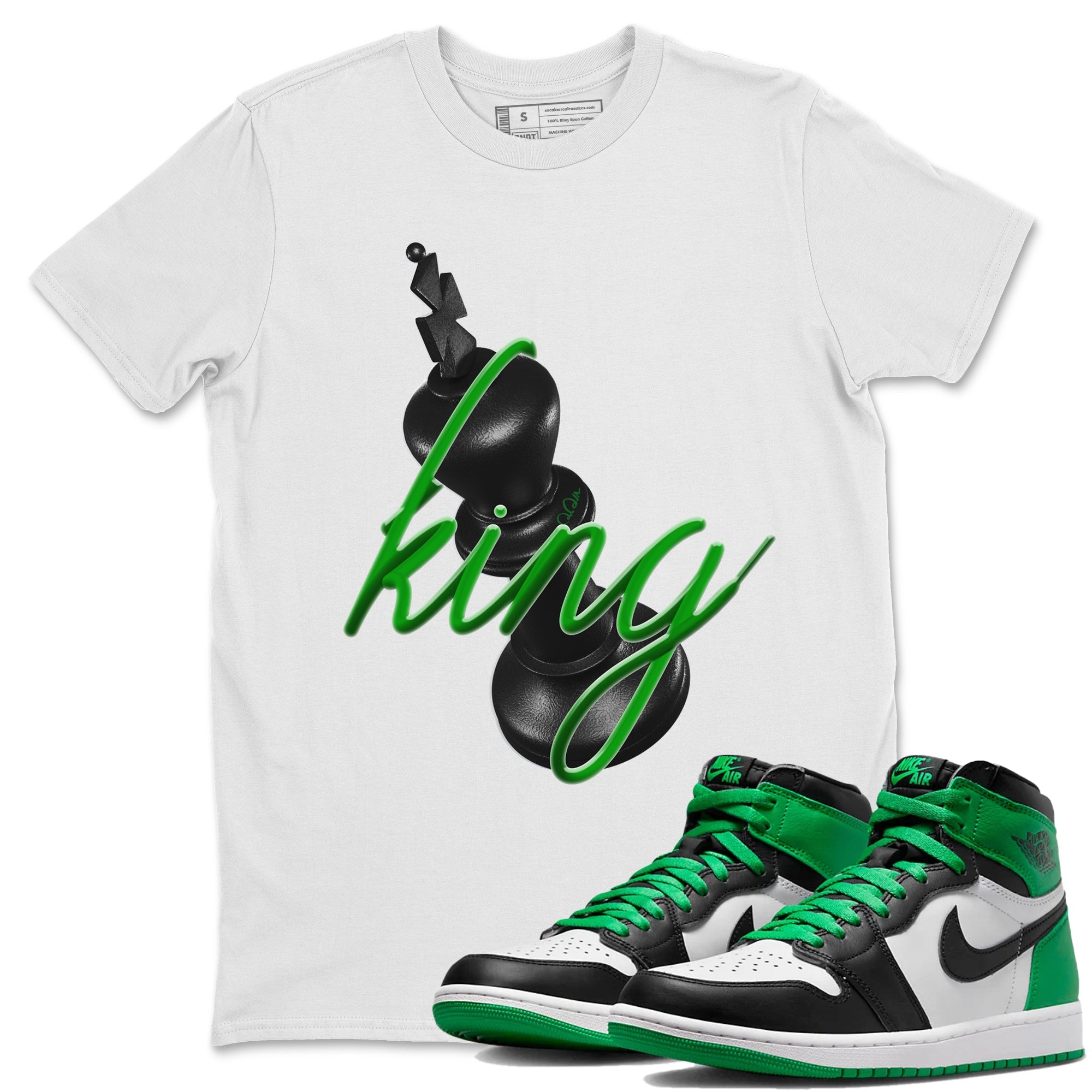 3D King Unisex Tshirt – Air Jordan 1 Celtics