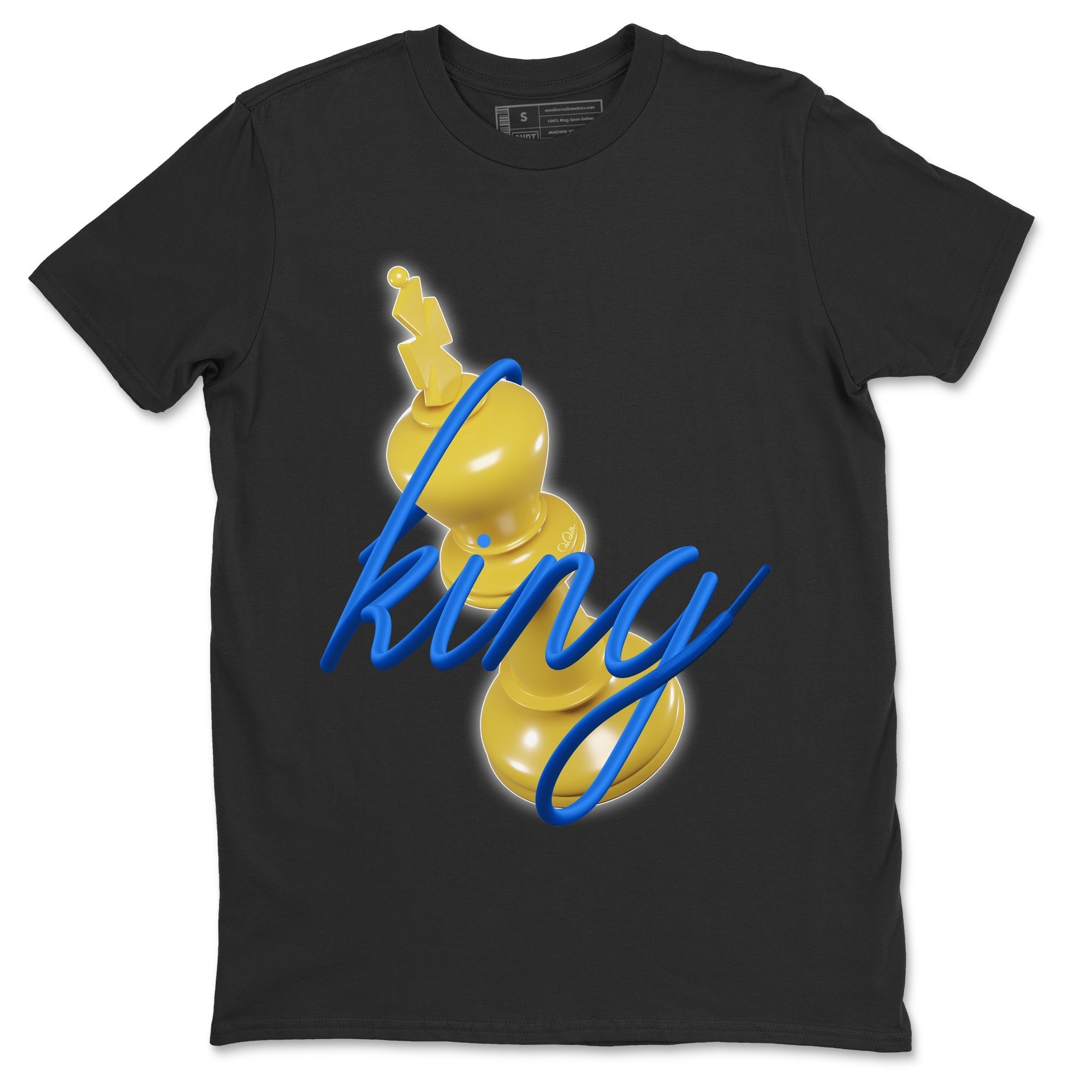 3D King Unisex Tshirt – Air Jordan 1 Game Royal Varsity Maize
