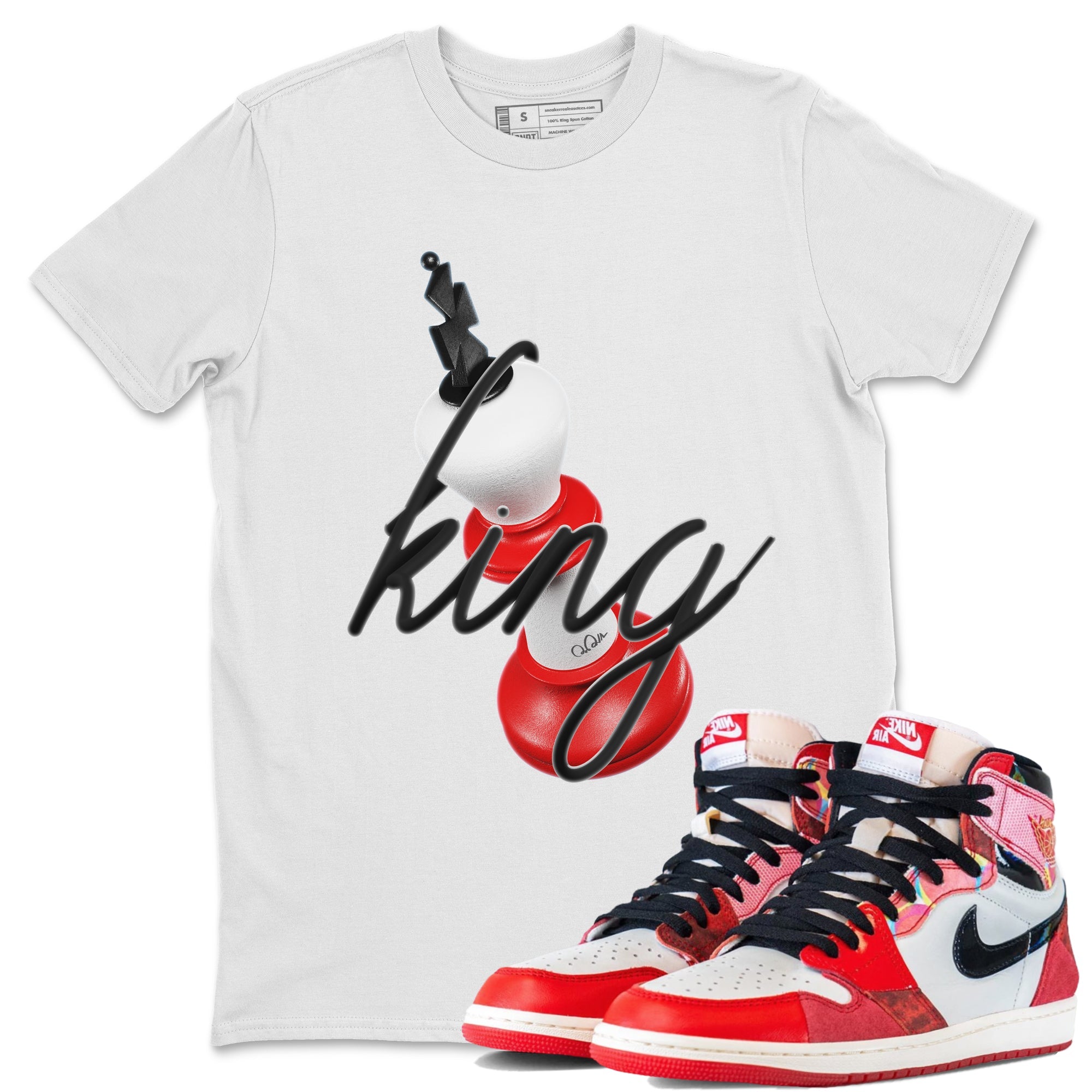 3D King Unisex Tshirt – Air Jordan 1 Spider Man