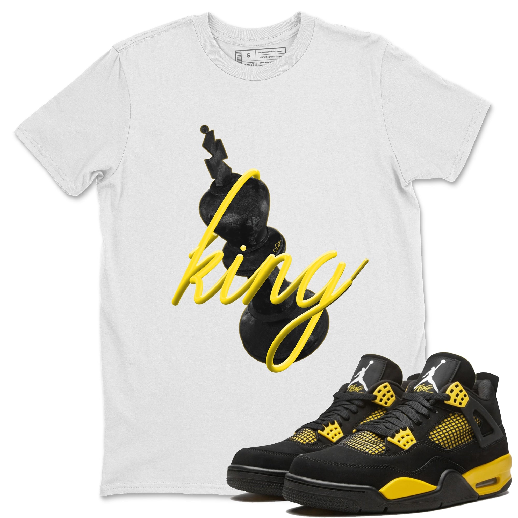 3D King Unisex Tshirt – Air Jordan 4 Thunder
