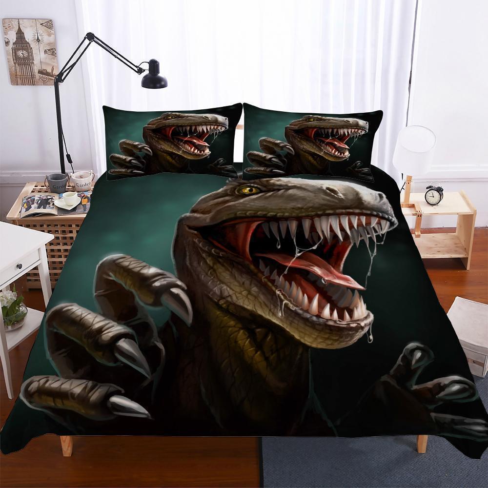 3D Lost World Jurassic Park Dinosaur Pattern Digital Pieces Variousizess 3D Customized Duvet Cover Bedding Set