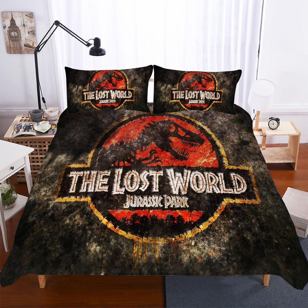 3D Lost World Jurassic Park Pieces Multiizeelections 3D Customized Duvet Cover Bedding Set