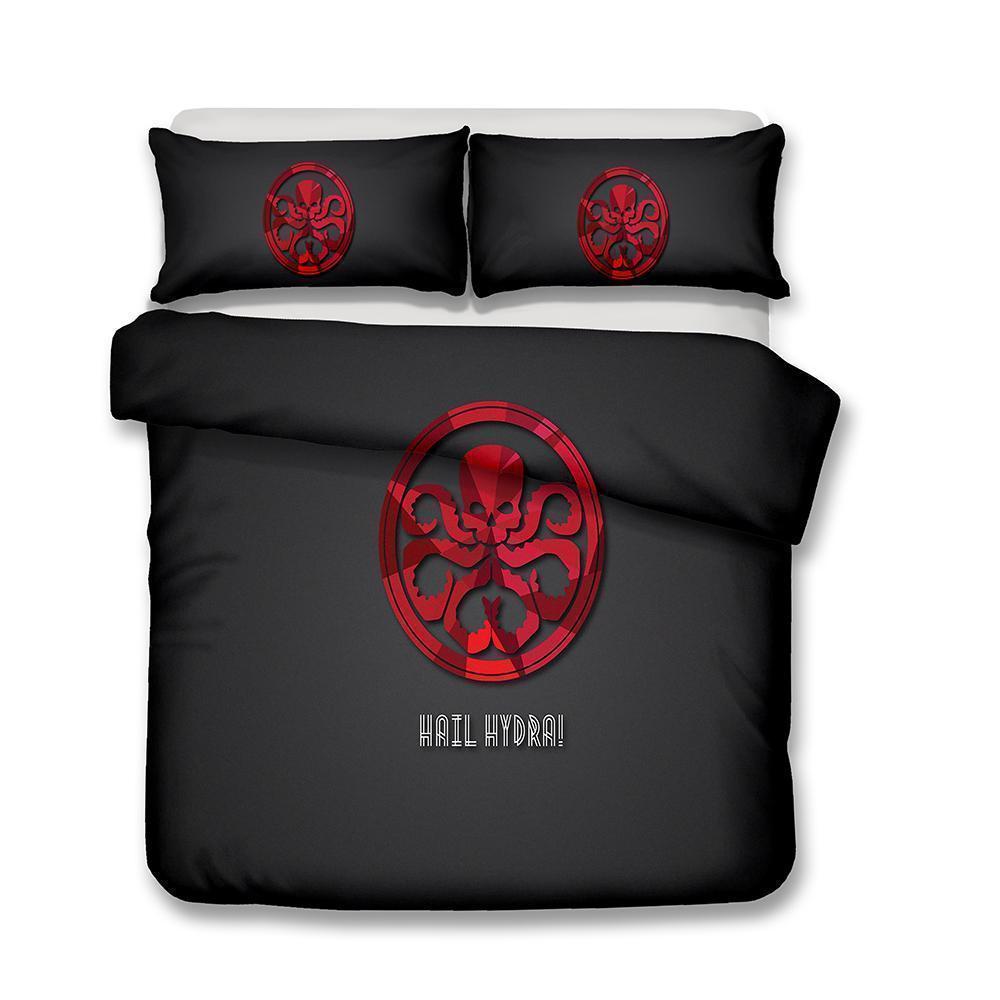 3D Marvel Agents Of Shield Hail Hydra Printed Customized S Duvet Cover Bedding Set