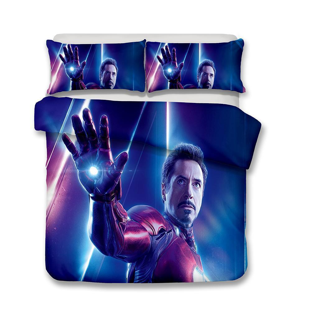 3D Marvel Avengers Infinity War Printed Customized Iron Men Robert Downey Duvet Cover Bedding Set