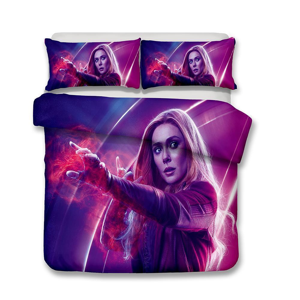 3D Marvel Avengers Infinity War Printed Customized Scarlet Witch Duvet Cover Bedding Set