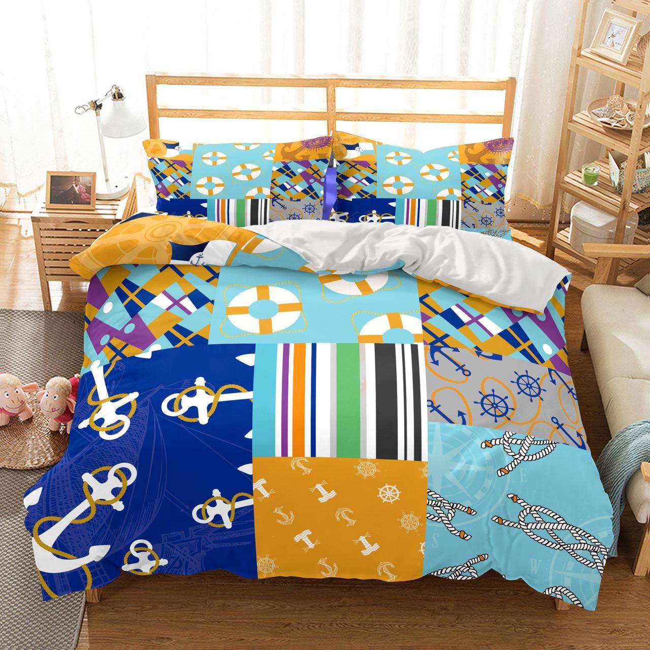 3D Natural Scenery Ship’S Anchor 3D Duvet Cover Bedding Set