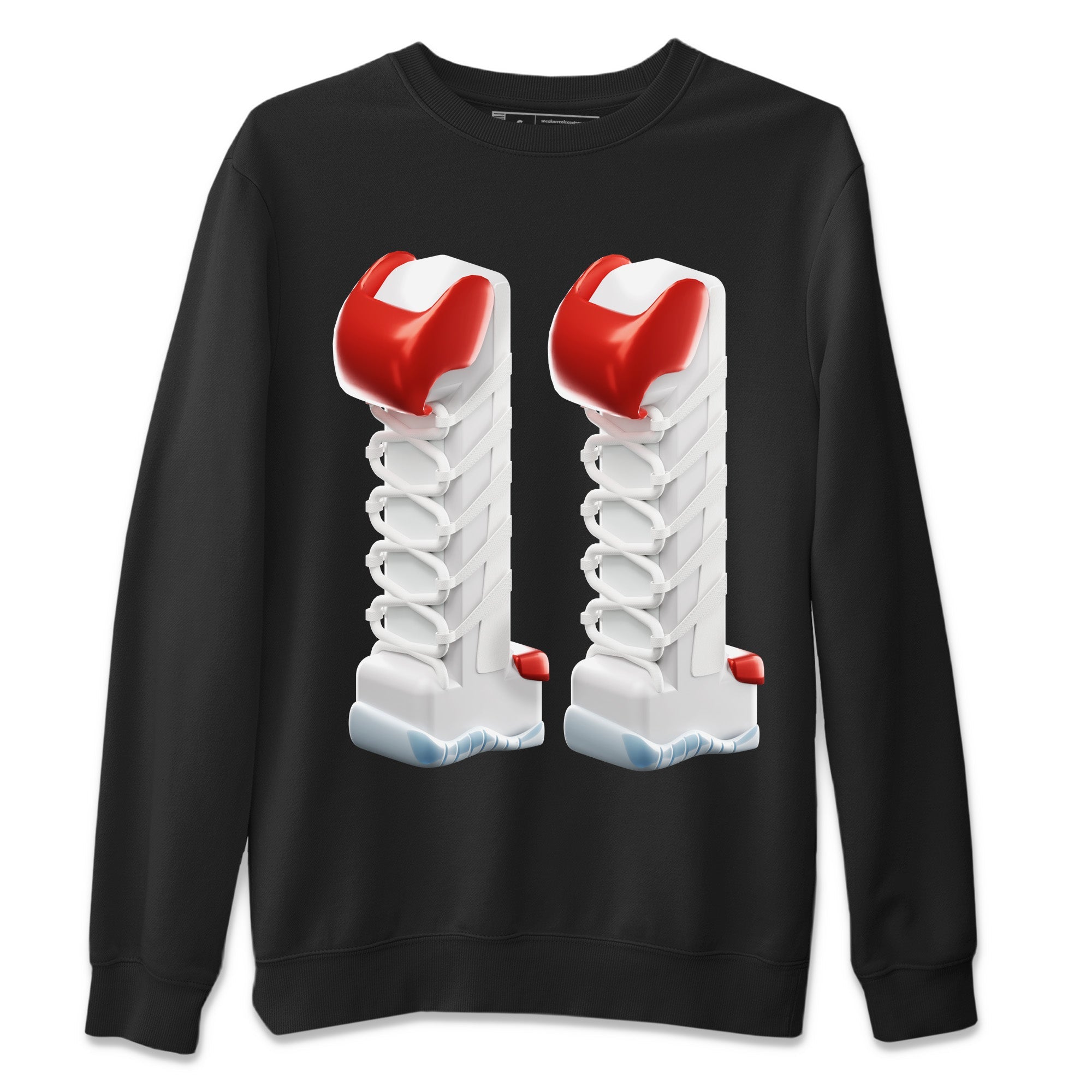 3D Number 11 Unisex Sweater – Air Jordan 11 Cherry, Sneakers Matching Sweater