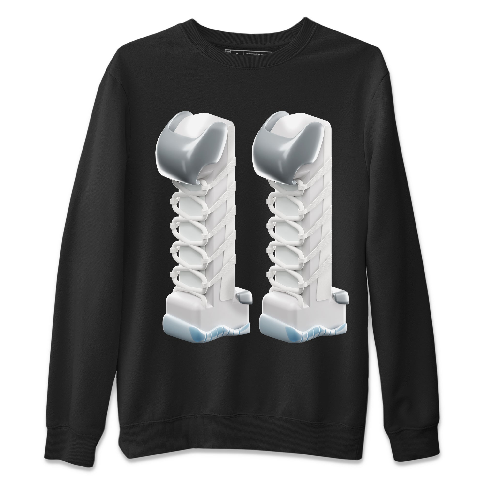 3D Number 11 Unisex Sweater – Air Jordan 11 White Cement, Sneakers Matching Sweater