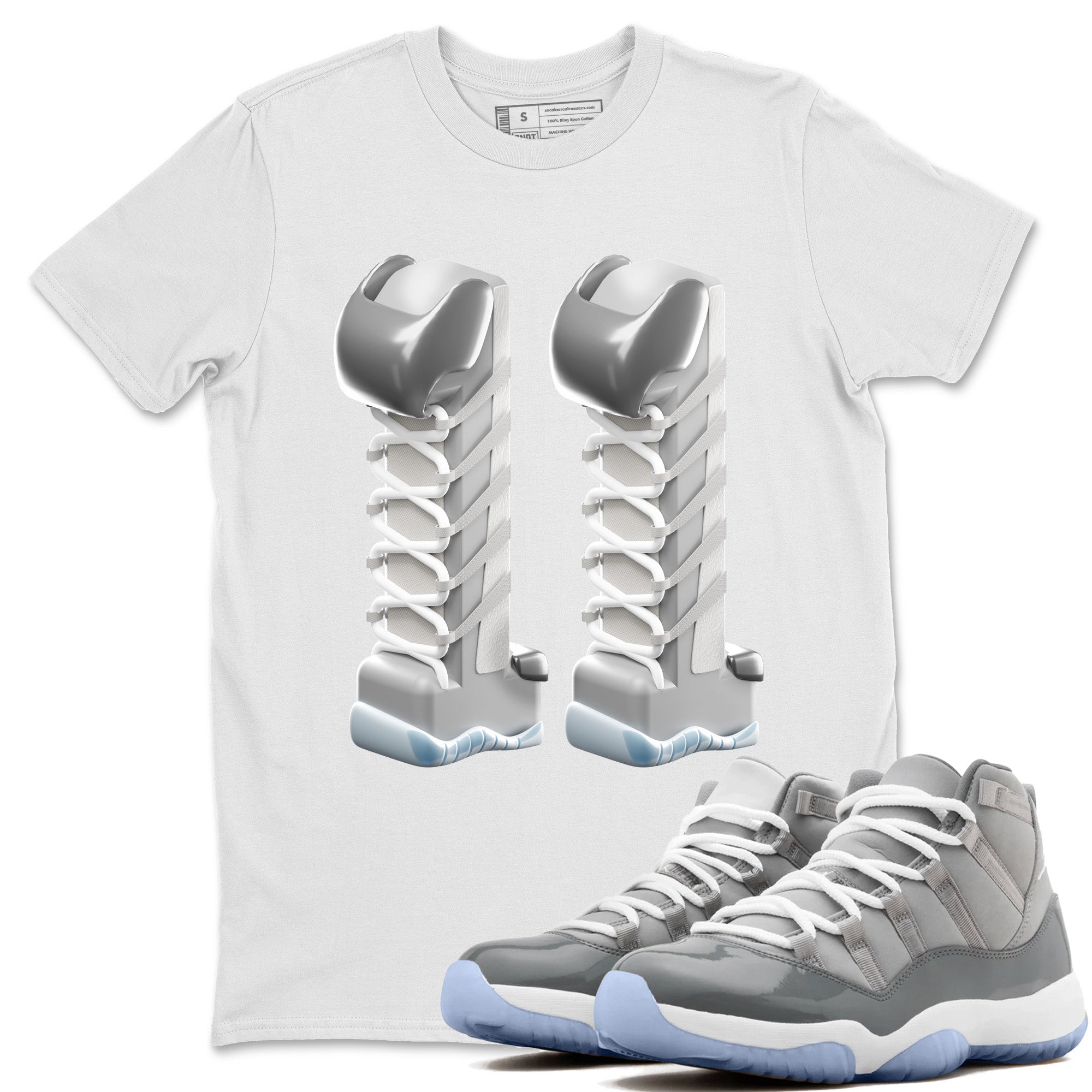 3D Number 11 Unisex Tshirt – Air Jordan 11 Cool Grey
