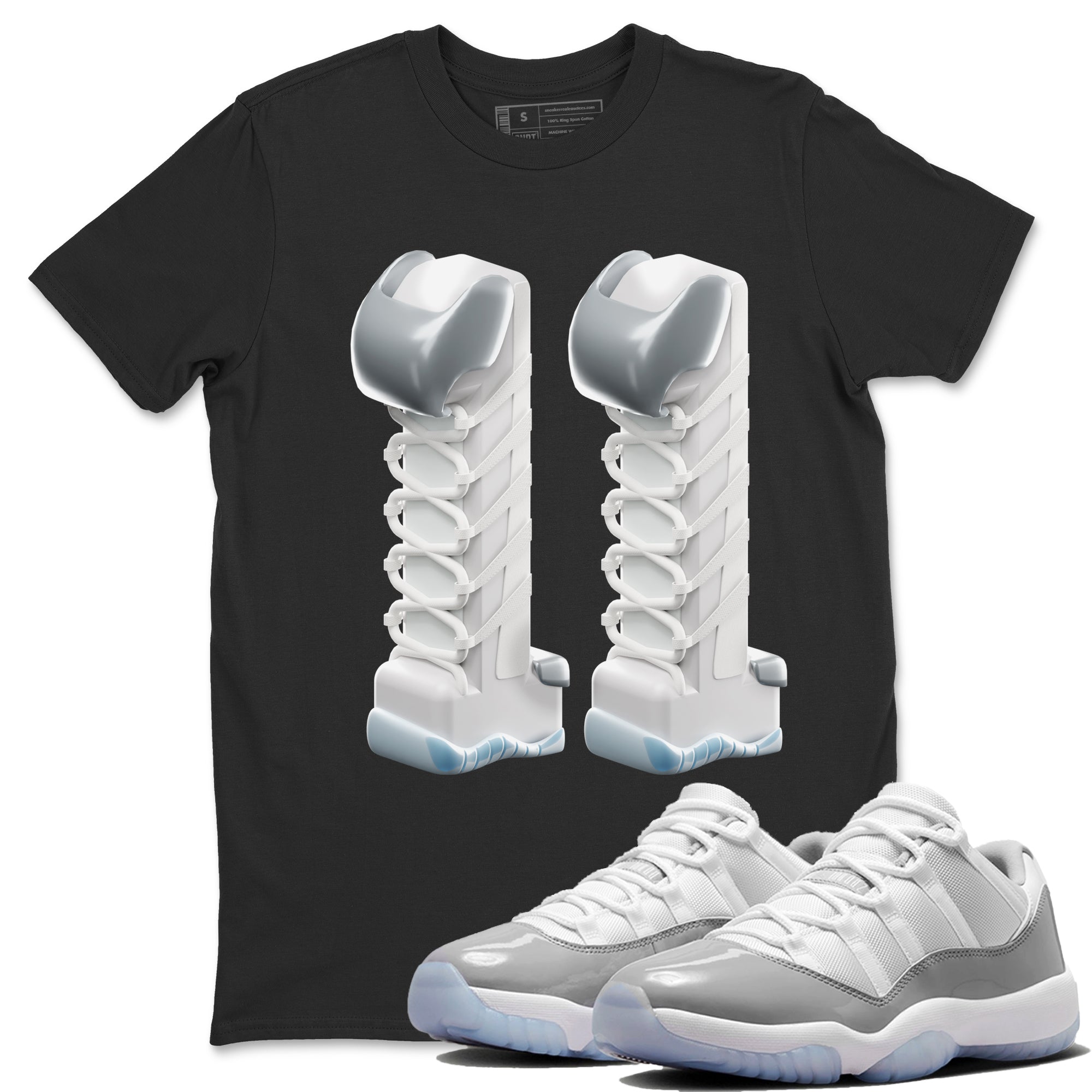 3D Number 11 Unisex Tshirt – Air Jordan 11 White Cement