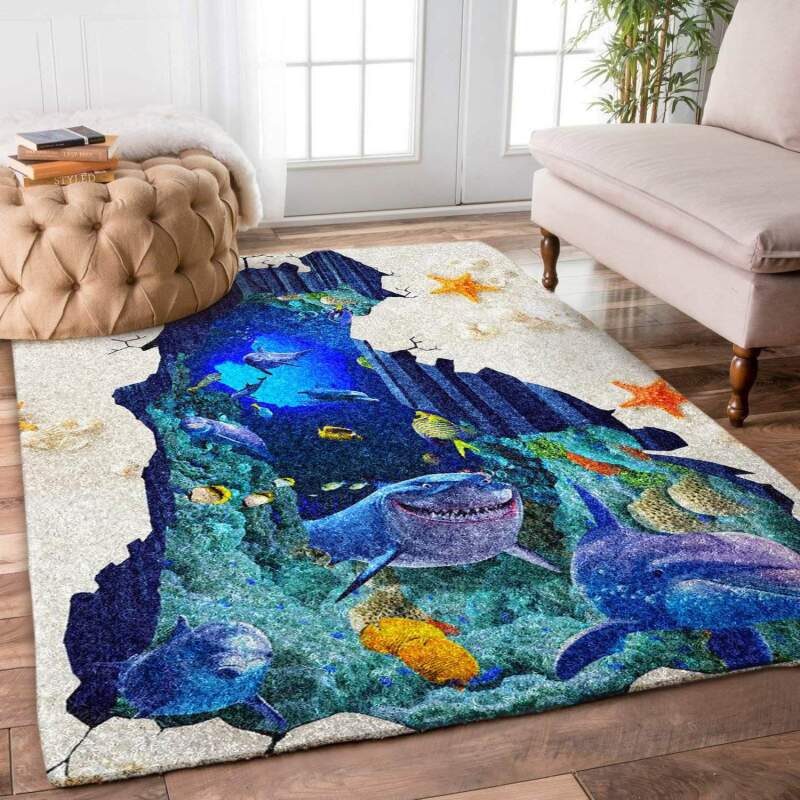 3d Ocean Limited Edition Rectangle Rug