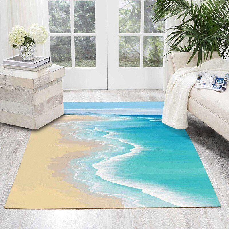 3d Ocean Scenery Limited Edition Rectangle Rug