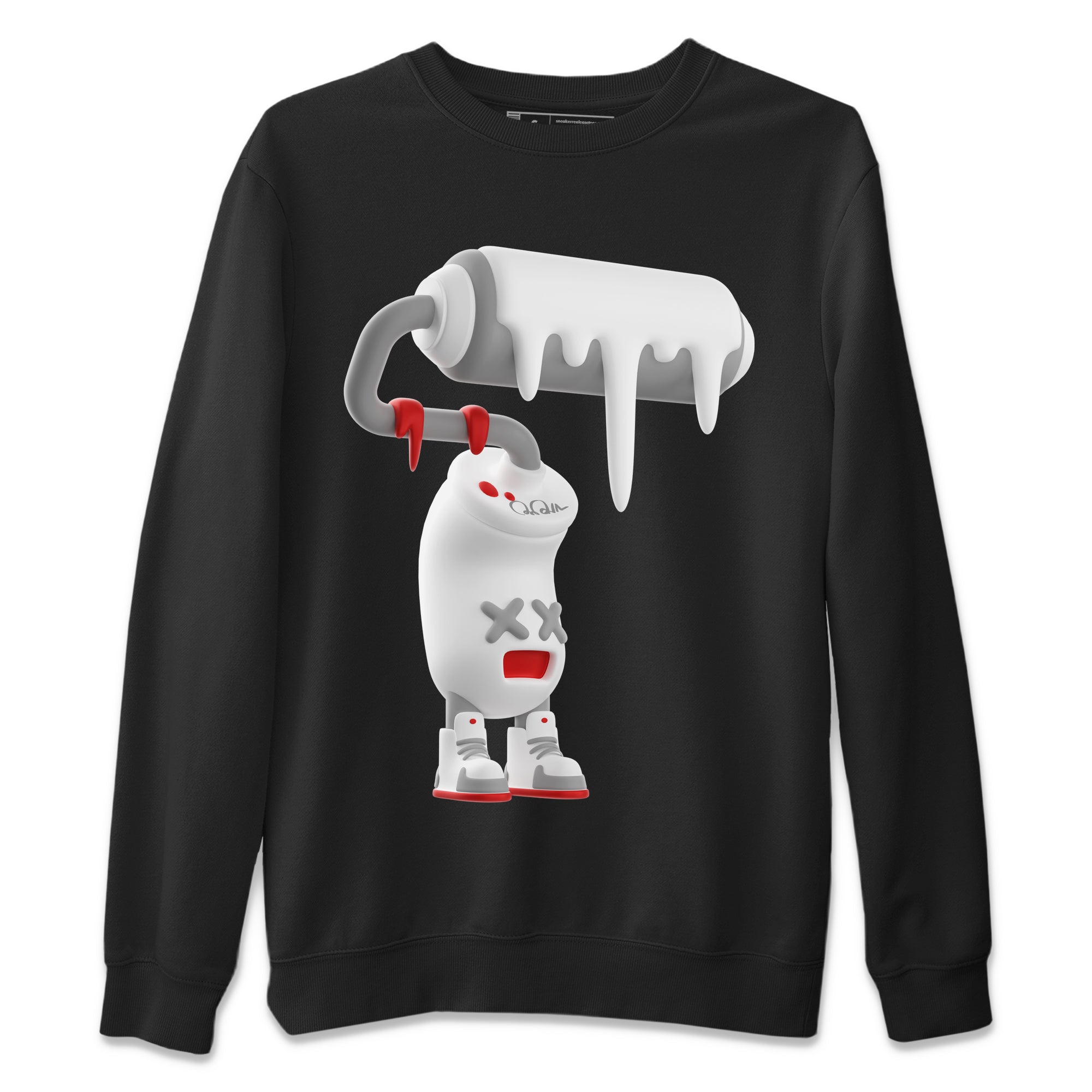 3D Paint Roller Unisex Sweater – Air Jordan 13 Wolf Grey, Sneakers Matching Sweater