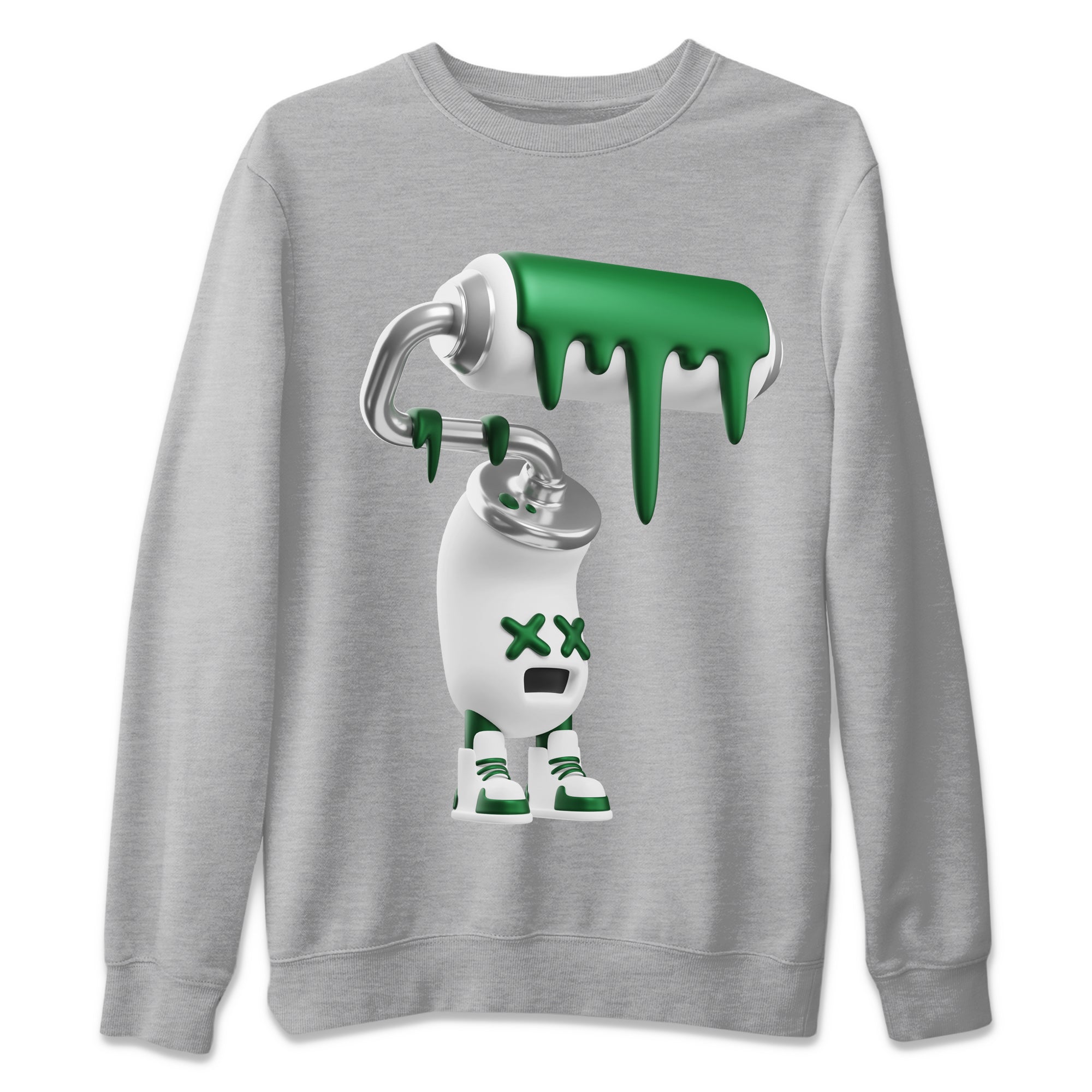 3D Paint Roller Unisex Sweater – Air Jordan 4 Pine Green, Sneakers Matching Sweater