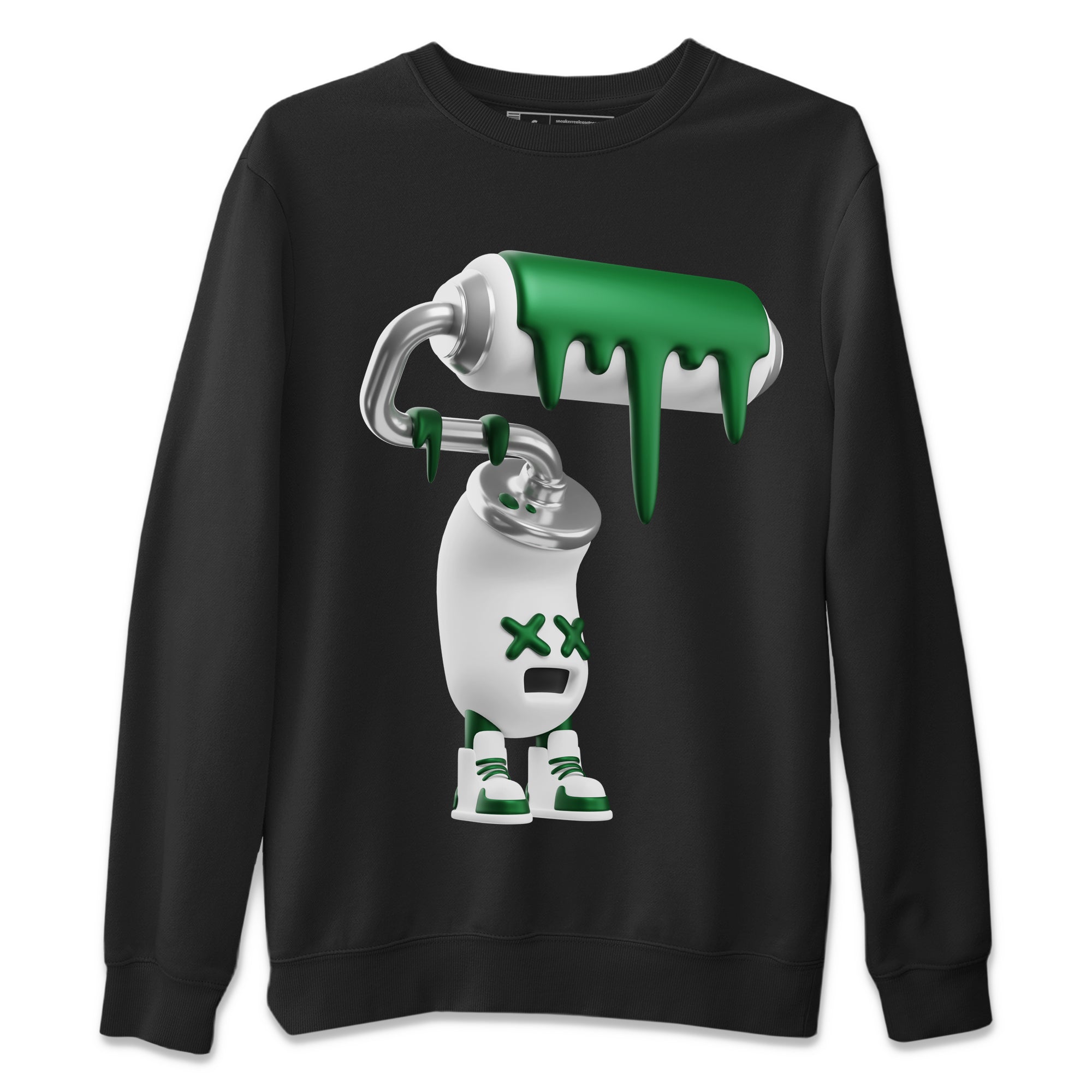 3D Paint Roller Unisex Sweater – Air Jordan 4 Pine Green, Sneakers Matching Sweater