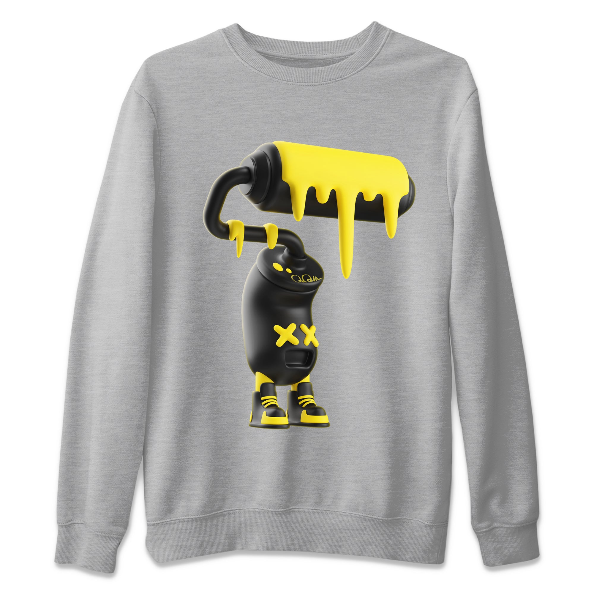 3D Paint Roller Unisex Sweater – Air Jordan 4 Thunder, Sneakers Matching Sweater