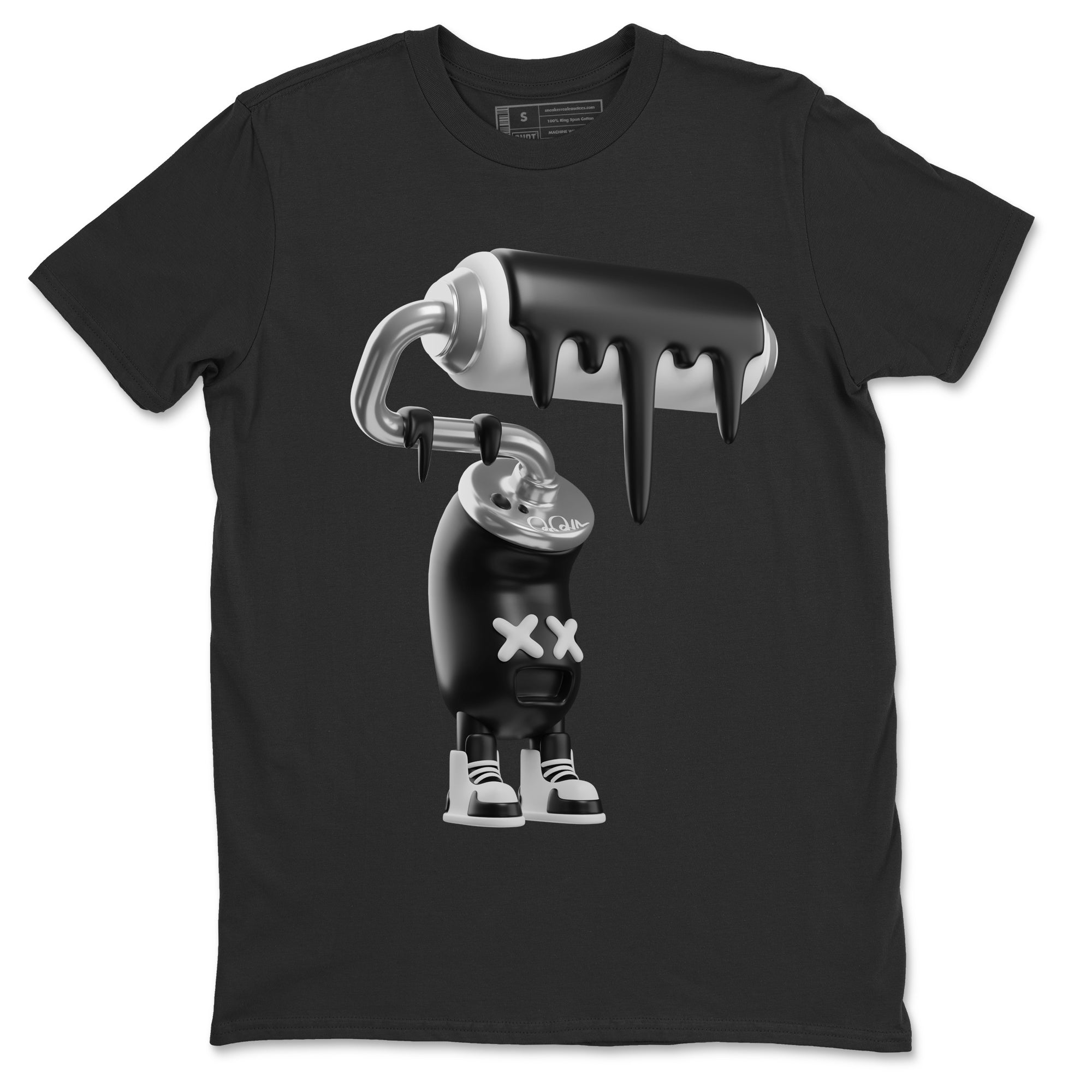 3D Paint Roller Unisex Tshirt – Air Jordan 1 Black White