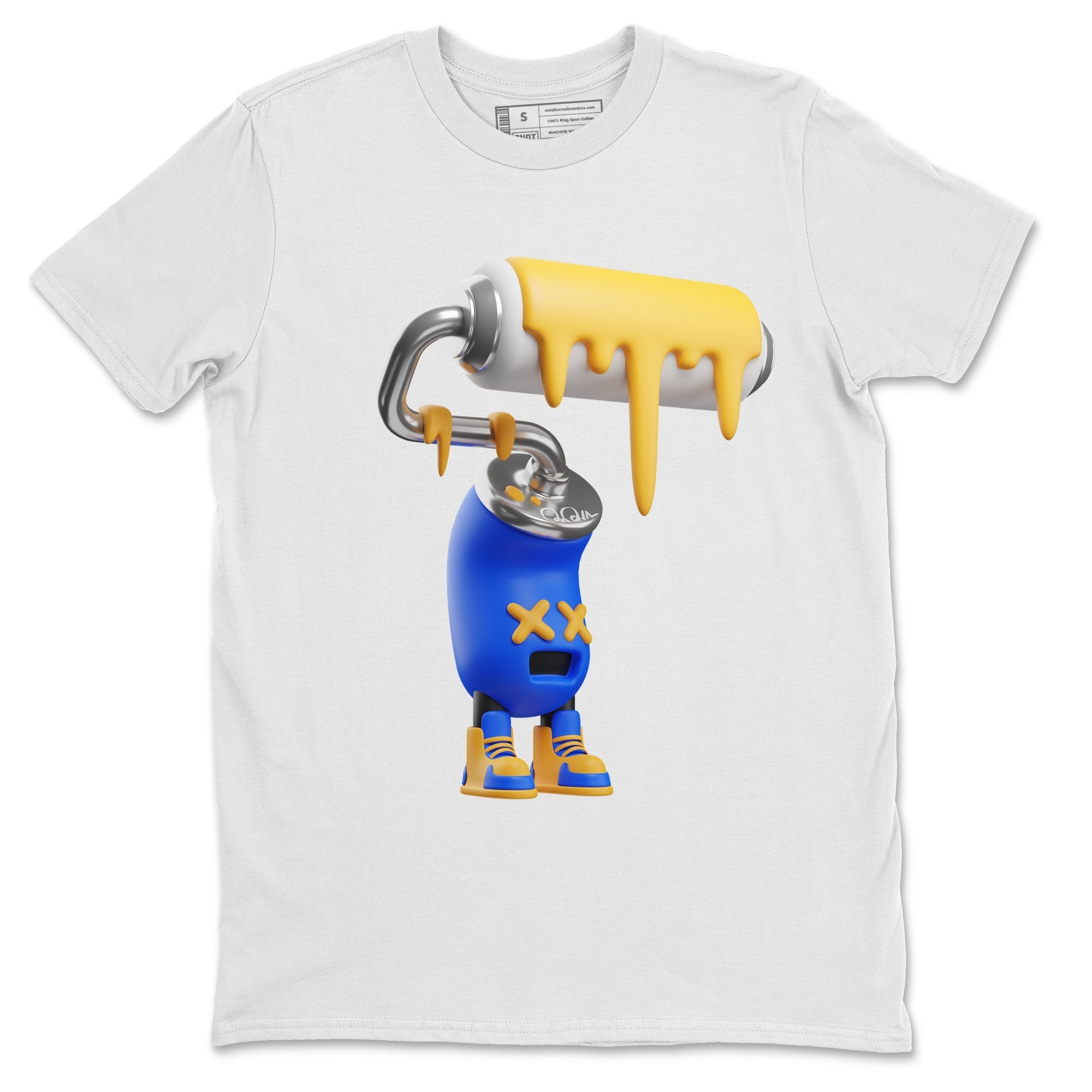 3D Paint Roller Unisex Tshirt – Air Jordan 1 Game Royal Varsity Maize