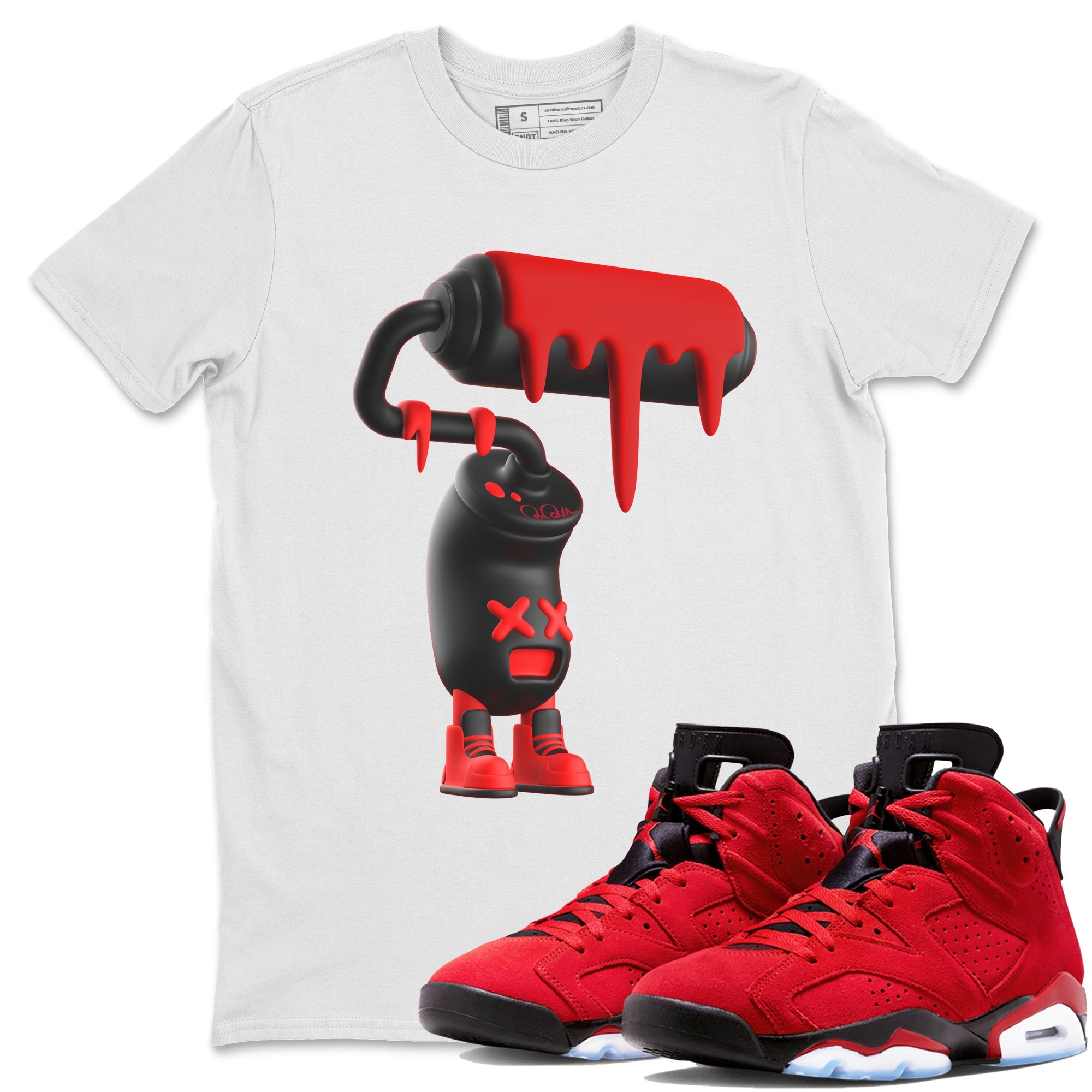 3D Paint Roller Unisex Tshirt – Air Jordan 6 Toro Bravo