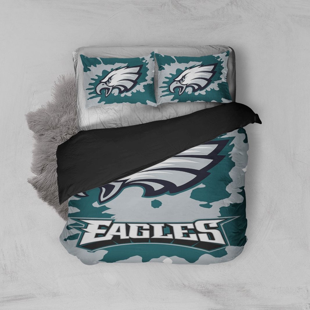 3D Philadelphia Eagles Logo Bedding Set Duvet Cover X Amp Pillow Cases
