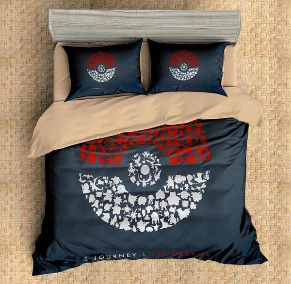 3D Pokemon 3D Customized Duvet Cover Bedding Set
