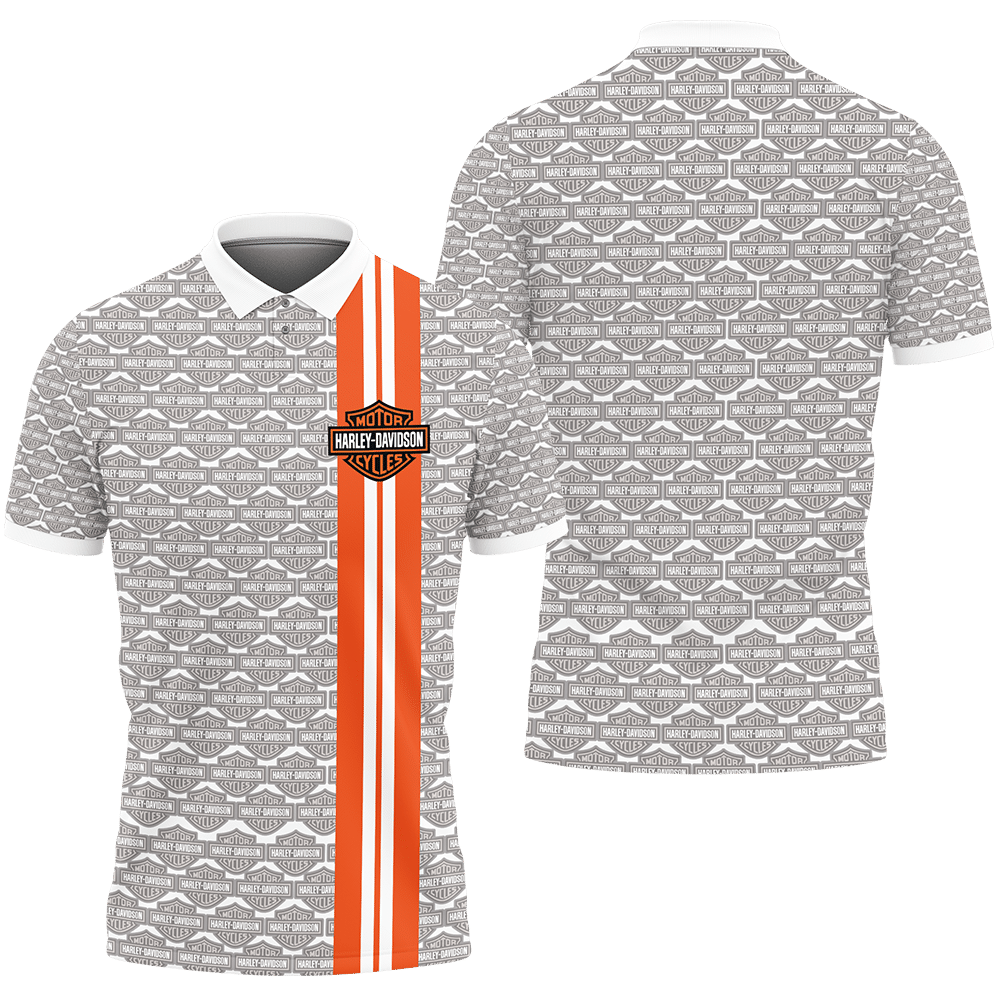 3D Printed Harley Davidson An-Nh Polo Shirt Ver 2 (White)