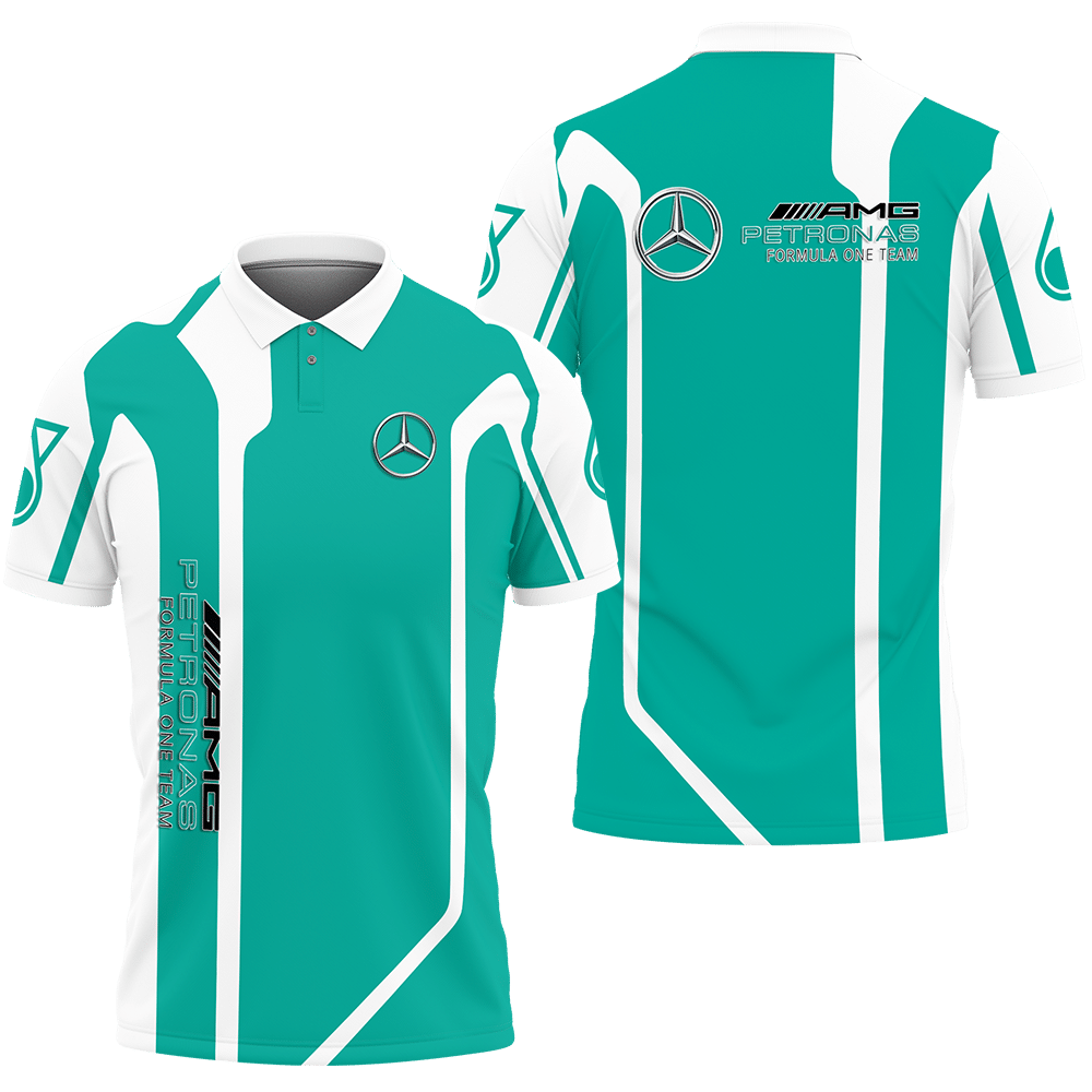 3D Printed Mercedes-Amg Petronas F1 Lph-Lt Polo Shirt Ver 2 (Mint)